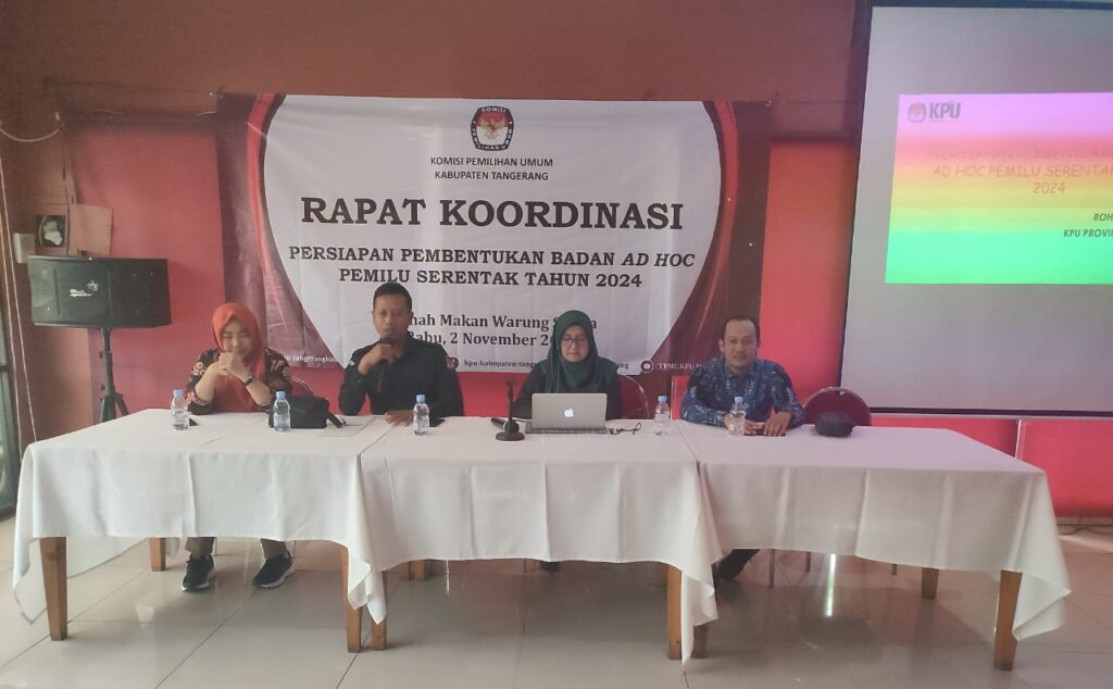 KPU Kabupaten Tangerang Siapkan Pembentukan Badan Ad Hoc Pemilu Serentak 2024