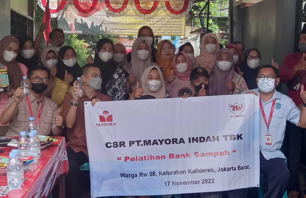 PT. Mayora Gelar Pelatihan Bank Sampah di Kalideres Jakbar