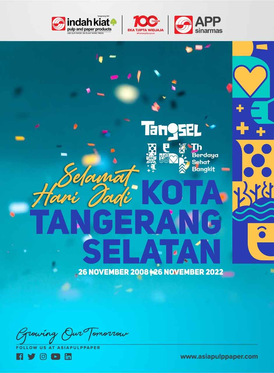 PT Indah Kiat Tbk Ucapkan Selamat Hari Jadi Kota Tangsel ke-14 Tahun 2022