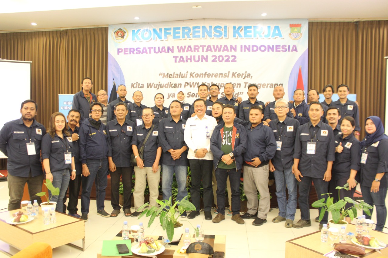 Gelar Konferensi Kerja, PWI Kabupaten Tangerang Makin Solid