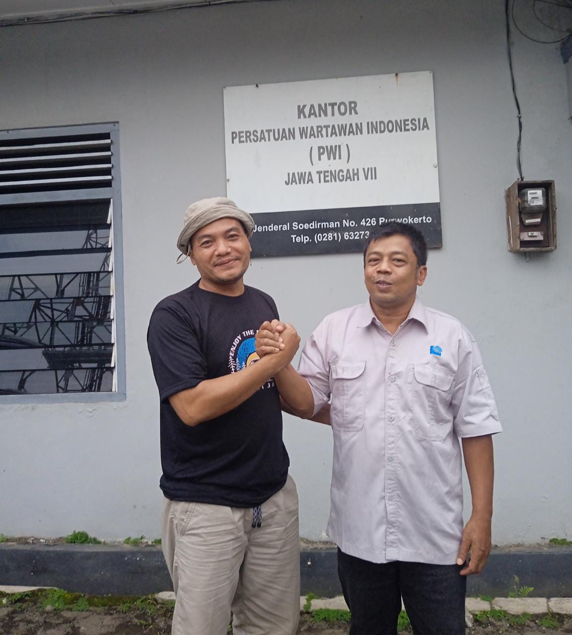 Ketua PWI Kabupaten Tangerang Sambangi Kantor PWI Banyumas Jateng