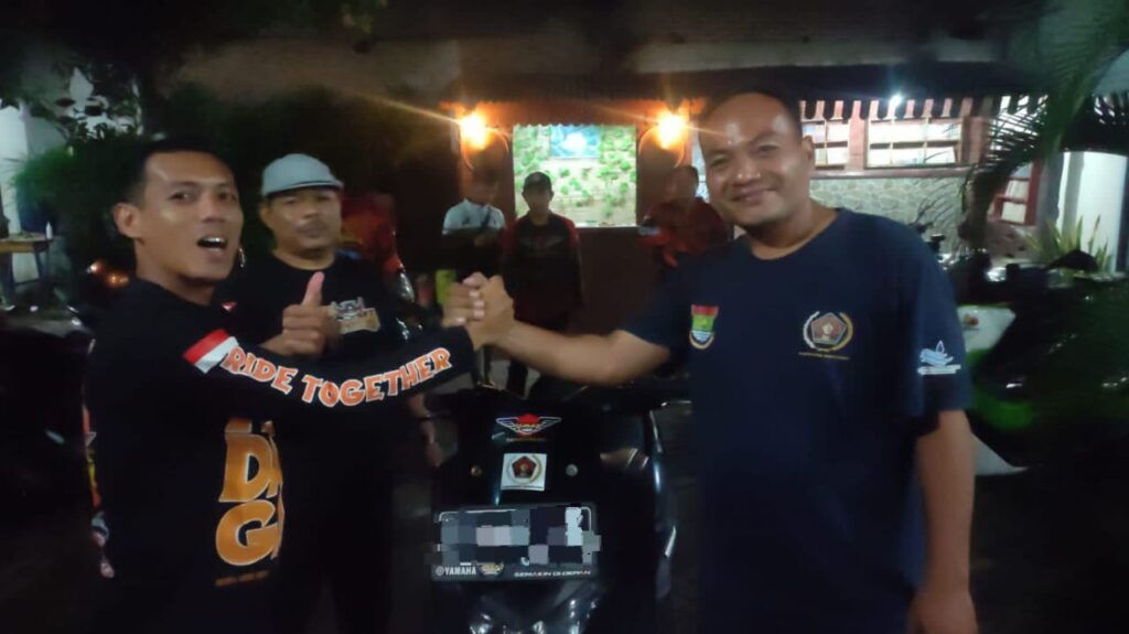 Ketua PWI Kabupaten Tangerang Didapuk Jadi Members Bikers NMAX Riders Tangerang