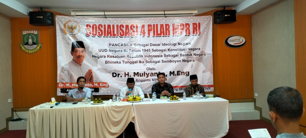 Sosialisasi 4 Pilar di Tangsel, Anggota MPR-RI Mulyanto Jelaskan Hubungan Negara dengan Agama  