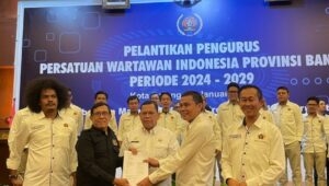 Hadiri Pelantikan Pengurus PWI Banten, Pj Gubernur Berharap Insan Pers Mengedepankan Profesionalisme