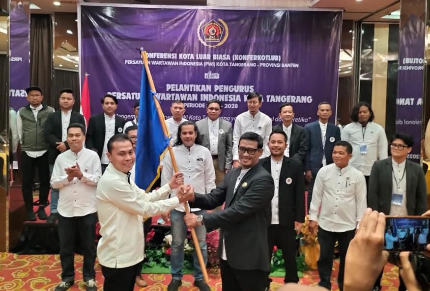 Pengurus PWI Kota Tangerang Periode 2025 – 2028 Resmi Dilantik