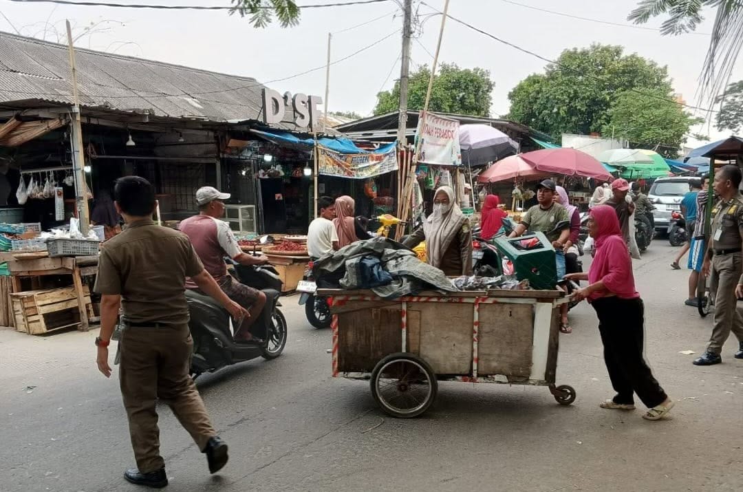 Satpol PP Kota Tangerang Kembali Tertibkan Pasar Anyar dan Pasar Sipon, Ini Sasarannya