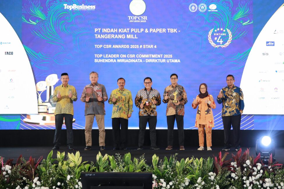 Kukuhkan Peran Strategis CSR dalam Pembangunan Nasional, PT IKPP Tangerang dan  Tiga Unit Usaha APP Group Raih Penghargaan TOP CSR Awards 2025