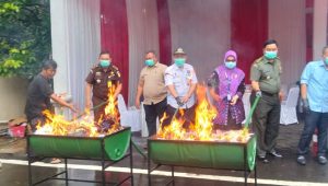 Narkotika hingga Tembakau Sintetis Dimusnahkan Kejari Kabupaten Tangerang