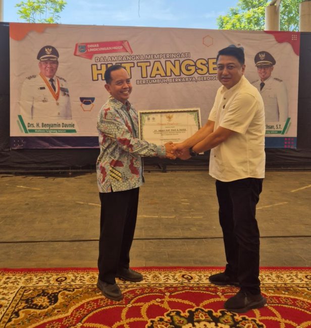 IKPP Tangerang Mill Raih Dua Penghargaan Lingkungan dari Pemkot Tangsel